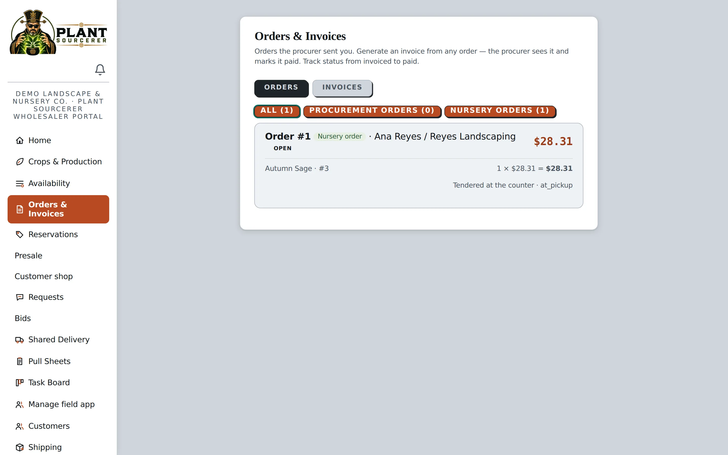 Orders & Invoices